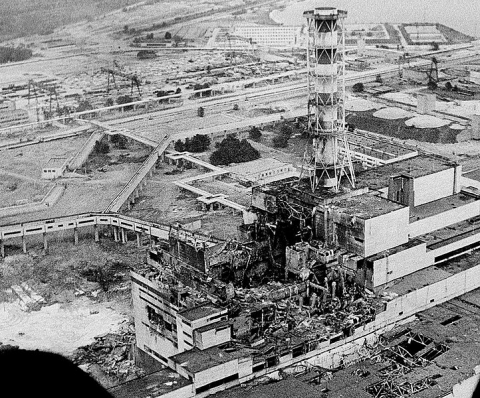 Chernobyl nuclear power plant explosion in 1986